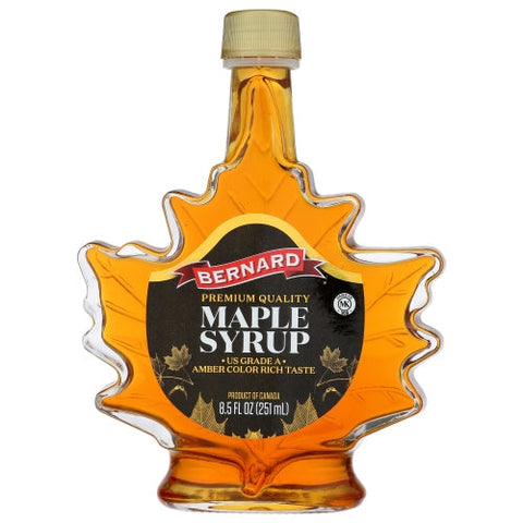 Bernard, Syrup Maple Leaf Amber, 8.5 Oz(Case Of 6) Bernard