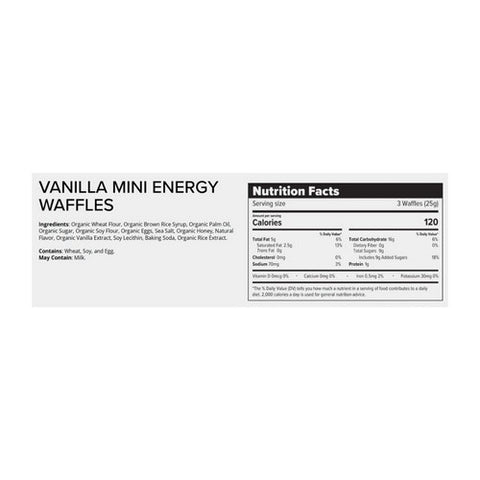 Honey Stinger, Organic Mini Energy Vanilla Waffles, 5.3 Oz(Case Of 5)