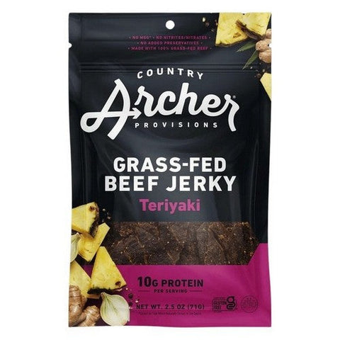 Country Archer, Jerky Beef Teriyaki, 2.5 Oz(Case Of 12) Country Archer