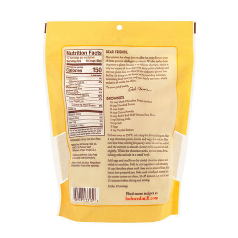Bobs Red Mill, Brown Rice Flour, 24 Oz(Case Of 4) Bobs Red Mill