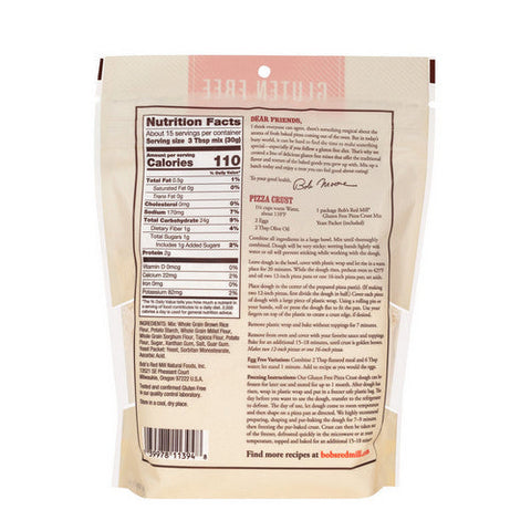 Bobs Red Mill, Pizza Crust Mix, 16 Oz(Case Of 4) Bobs Red Mill