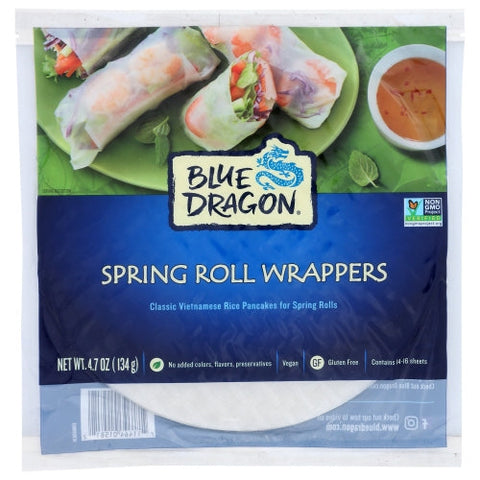 Blue Dragon, Spring Roll Wrapper, 4.7 Oz(Case Of 12) Blue Dragon