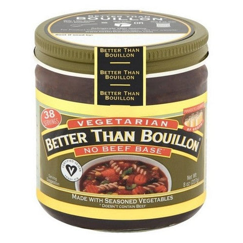 Better Than Bouillon, Vegetarian No Beef Vegan Base, Case of 6 X 8 Oz Better Than Bouillon