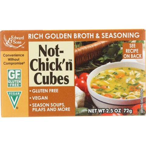 Edward And Sons, Bouillon Cube Gf Not Chck, 2.5 Oz(Case Of 12) Edward And Sons
