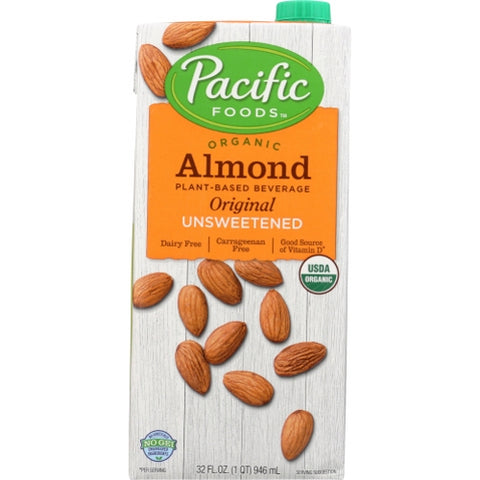 Bev Almnd Unswt Orgnl Org Case of 12 X 32 Oz by Pacific Foods
