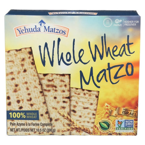 Yehuda, Matzo Whl Wheat Passover, Case of 24 X 10.5 Oz Yehuda