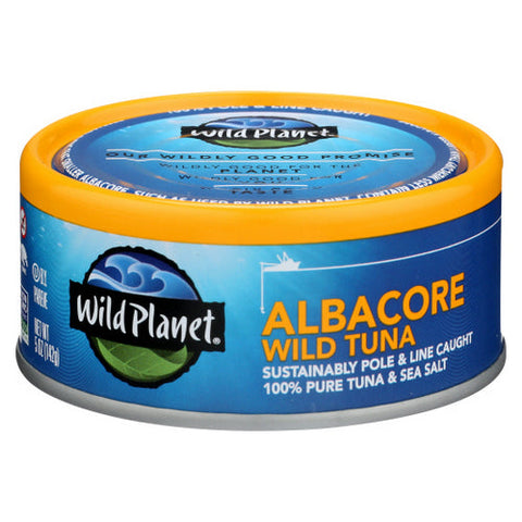 Wild Planet, Albacor E Tuna  Low Mercury, 5 Oz(Case Of 12) Wild Planet