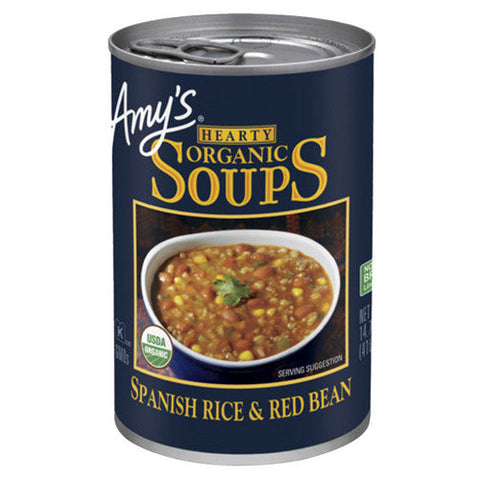 Amys, Organic Spanish Rice And Red Bean Soup, 14.7 Oz(Case Of 12) Amys