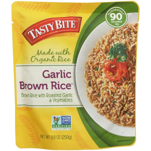 Tasty Bite, Rice Brwn Rstd Garlic, 8.8 Oz(Case Of 6) Tasty Bite