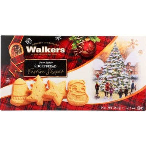 Walkers, Shortbread Festv Shape, 12.3 Oz(Case Of 12) Walkers