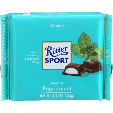 Ritter Sport, Choc Bar Peppermnt, 3.5 Oz(Case Of 12) Ritter Sport