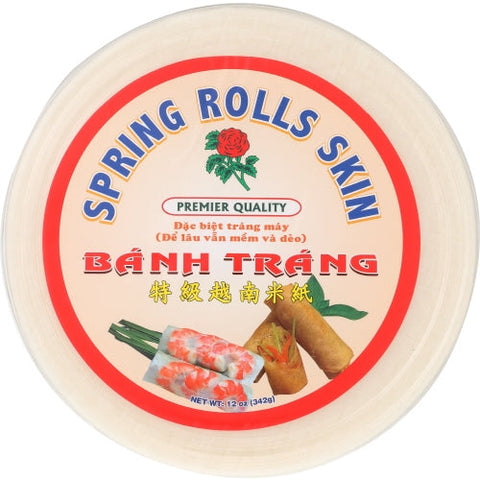 Rose Brand, Spring Roll Rice Skin, 12 Oz(Case Of 10) Rose Brand