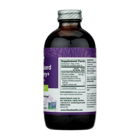Flora, Organic Elderberry Plus Immune Support, 8.5 Oz Flora