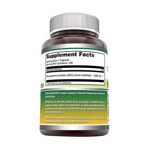 Amazing Nutrition, Amazing Formulas Glucosamine Sulfate Mega Strength, 1000 mg, 120 Caps Amazing Nutrition
