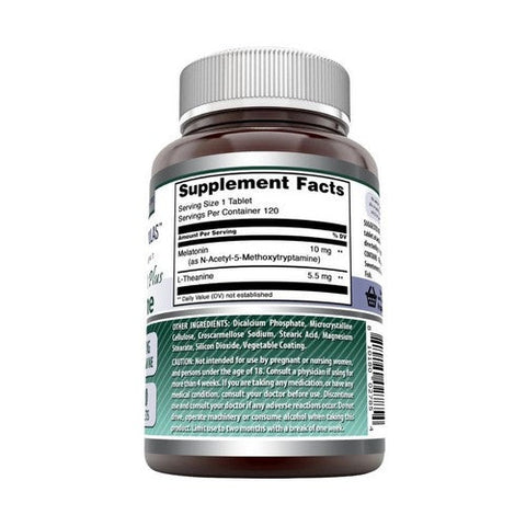 Amazing Nutrition, Amazing Formulas Melatonin Plus L-Theanine, 10 mg/5.5 mg, 120 Tabs Amazing Nutrition