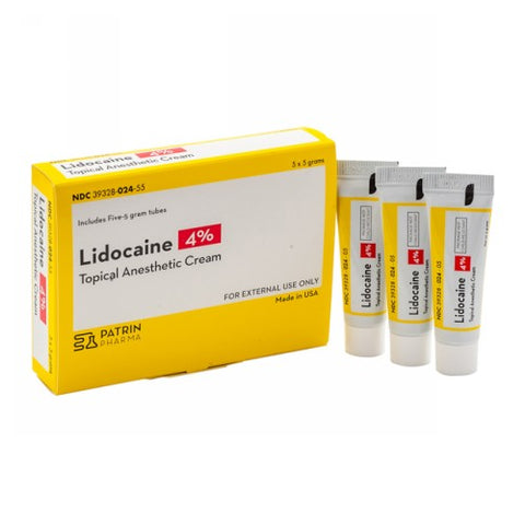 Patrin, Lidocaine 4% Topical Cream, 5 Grams Patrin