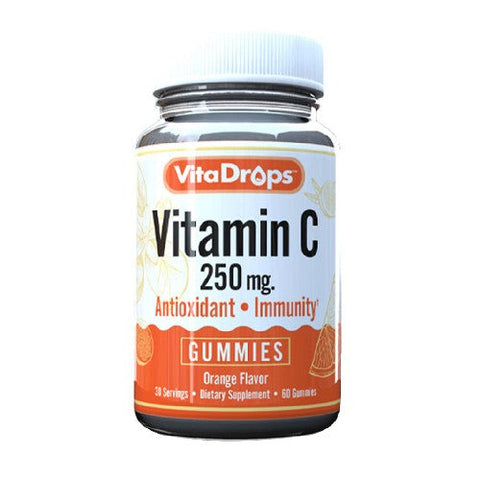 Vitadrops, Vitamin C Gummy, 120 Mg, 60 Gummies Vitadrops