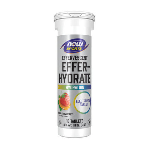Now Foods, Effer-Hydrate Orange Strawberry, 10 Tabs Now Foods