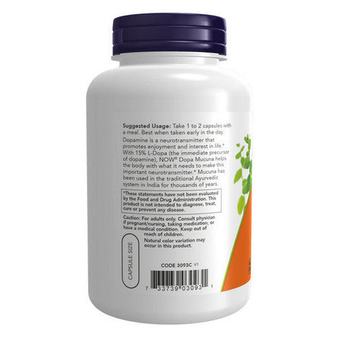 Now Foods, Dopa Mucuna, 180 Veg Caps Now Foods