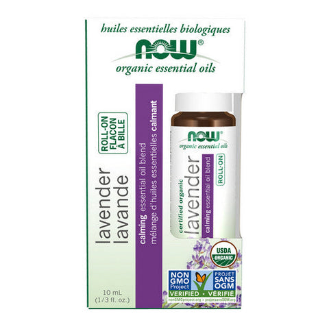 Now Foods, Lavender Calming Essential Oil Blend Organic Roll-On, 1.3 Oz Now Foods