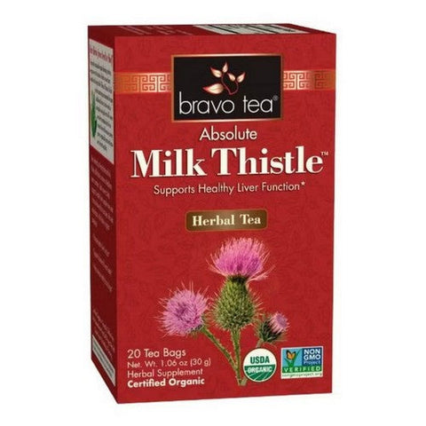 Bravo Tea & Herbs, Organic Milk Thistle Tea, 20 Bags