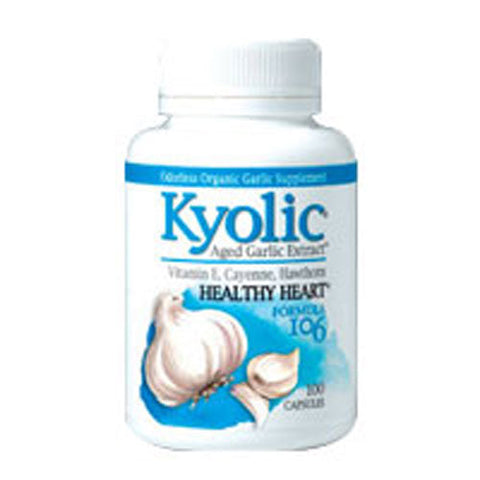 Kyolic, KYOLIC Aged Garlic Extract Vitamin E, Hawthorn,Cayenne, Formula 106, 200 Caps Kyolic