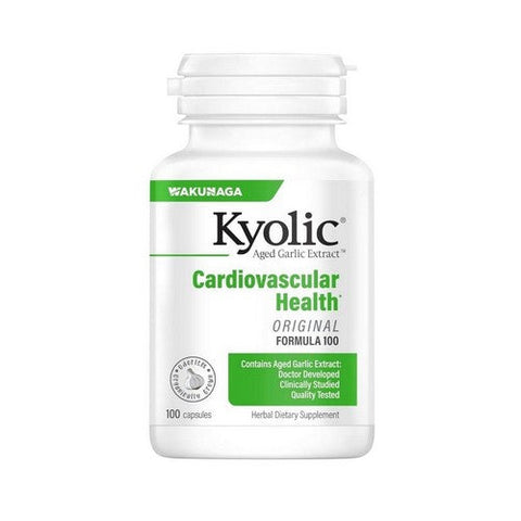 Kyolic, Aged Garlic Extract Cardiovascular Health Original Formula 100, YEAST FREE #100 , 100 CAP Kyolic