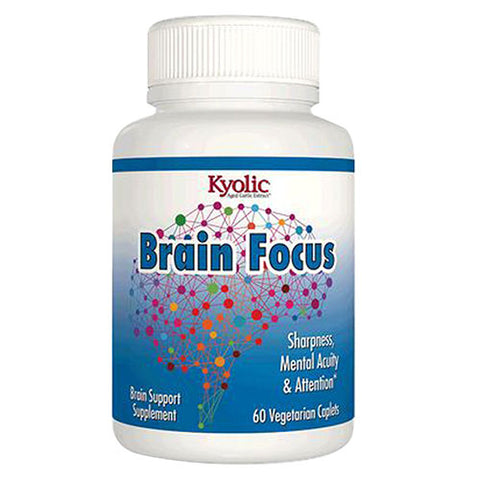 Kyolic, Kyolic Brain Focus, 120 mg, 60 Caplets Kyolic