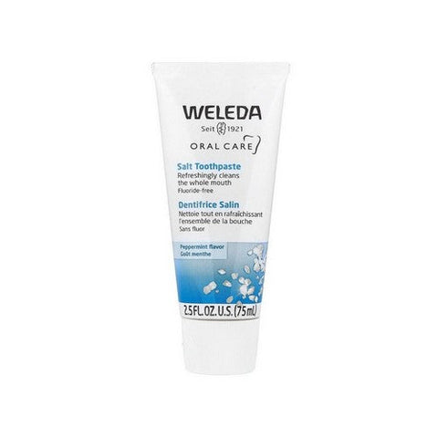 Weleda, Oral Care Salt Toothpaste Refreshing Fluoride Free Peppermint, 2.5 OZ Weleda