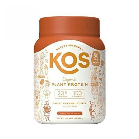 Kos, Orgainc Plant Protein Caramel Coffee, 19.6 Oz Kos