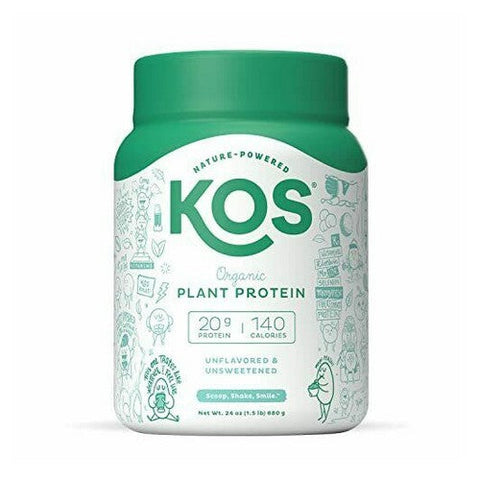 Kos, Organic Plant Protein Unflavored, 24 Oz Kos