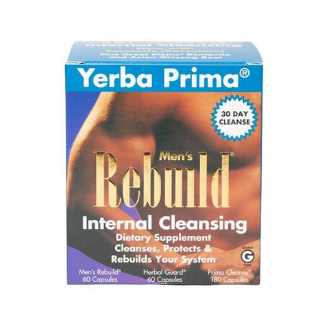 Yerba Prima, Men'S Rebuild Internal Cleansing, 1 Kit Yerba Prima