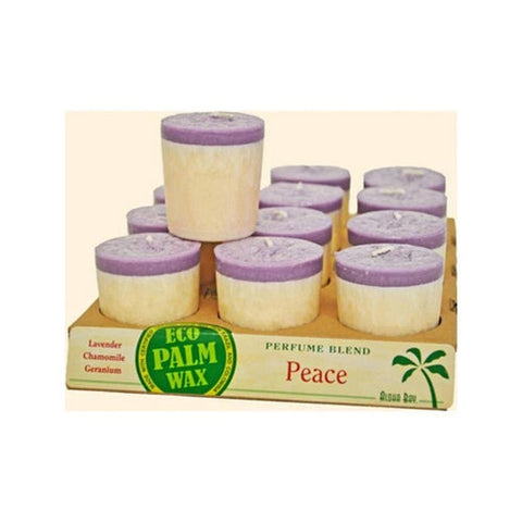 Aloha Bay, Candle Votives Peace Lavender Ivory, 12 Count Aloha Bay