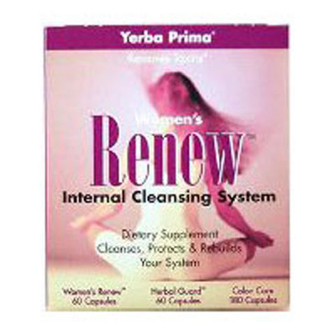 Yerba Prima, Women's Renew Internal Cleansing Program, 3 PC Yerba Prima