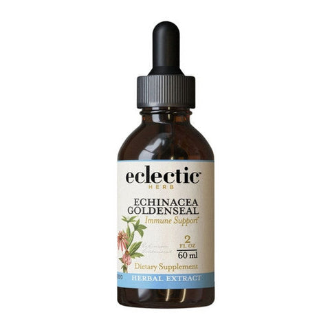 Eclectic Herb, Echinacea - Goldenseal, 2 Oz with Alcohol Eclectic Herb