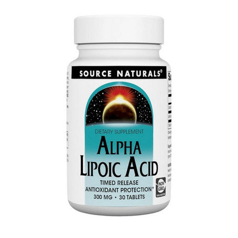 Source Naturals, Alpha Lipoic Acid, 300 MG, Timed Release 30 Tabs Source Naturals