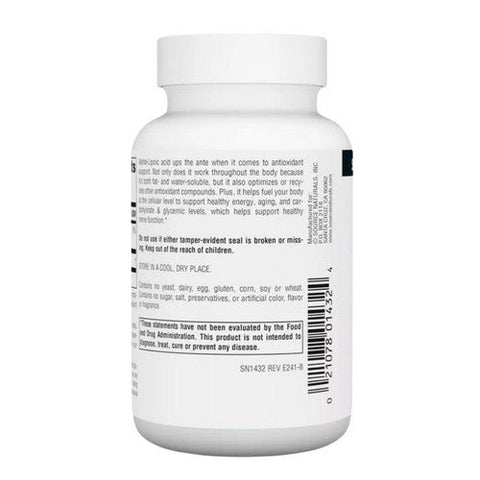 Source Naturals, Alpha Lipoic Acid, 300 MG, Timed Release 60 Tabs Source Naturals
