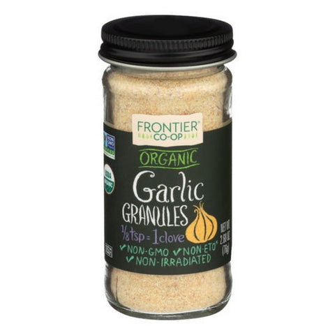 Frontier Herb, Organic Garlic Granule, 2.68 Oz (Case of 12) Frontier Herb