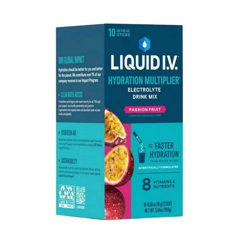 Liquid I.V, Hydration Multiplier Electrolyte Drink Mix Passion Fruit, 5.65 Oz Liquid I.V