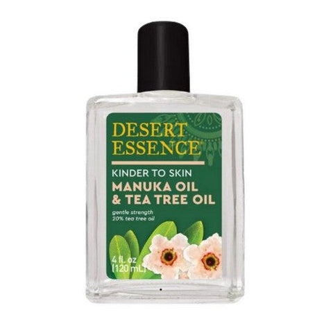 Desert Essence, Kinder To Skin Manuka Oil And Australian Tea Tree Oil, 4 Oz