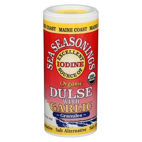 Maine Coast Sea Vegetables, Sea Seasonings Organic Dulse with Garlic Granules, 1.5 Oz Maine Coast Sea Vegetables