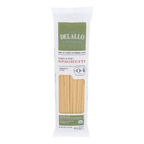 Delallo, Organic Spaghetti Pasta, 16 Oz Delallo