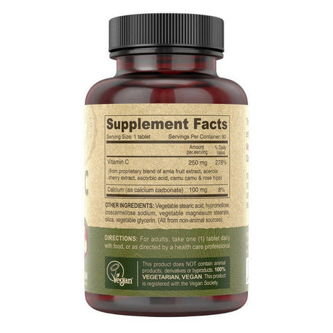 Deva Vegan Vitamins, Vegan Vitamin C Multi Source, 90 Tabs Deva Vegan Vitamins