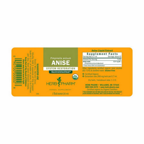 Herb Pharm, Anise Extract, 1 Oz Herb Pharm