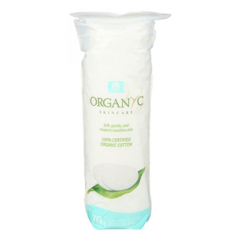 Organyc, Cotton Round, 70 Count Organyc