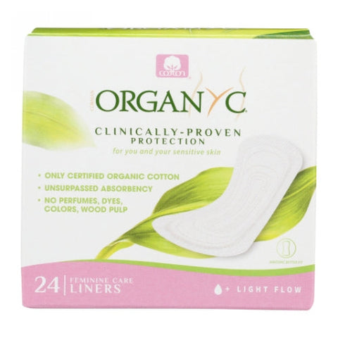 Organyc, Panty Liners Folded, 24 Count Organyc