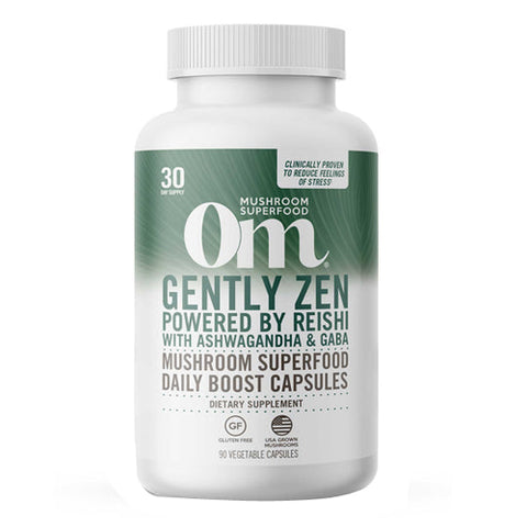 Om Mushrooms, Gently Zen, 90 Caps Om Mushrooms