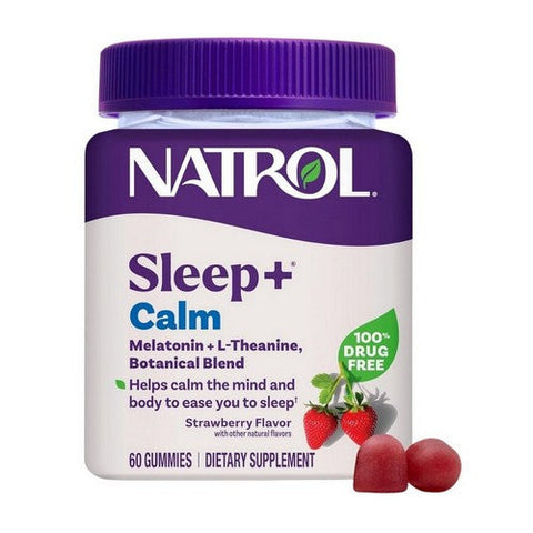Natrol, Sleep Plus Calm Gummy Strawberry, 60 Gummies Natrol