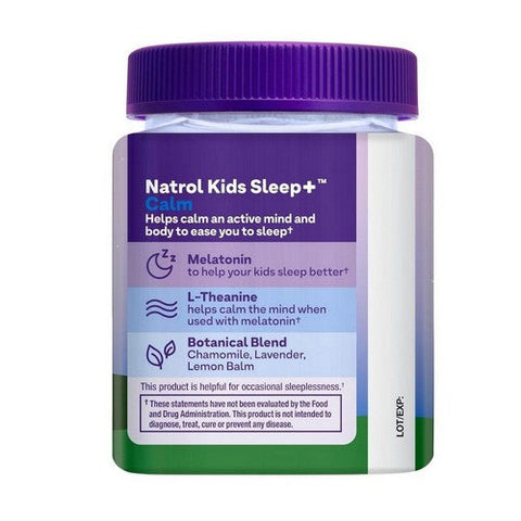 Natrol, Kids Sleep Plus Calm Strawberry, 60 Gummies Natrol