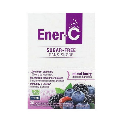 Ener-C, Vitamin C Multivitamin Drink Mix Sugar Free Mixed Berry, 1000 Mg, 30 Packets Ener-C